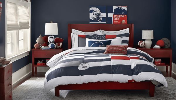 Votre décoration de chambre rugby avec une housse de couette adulte